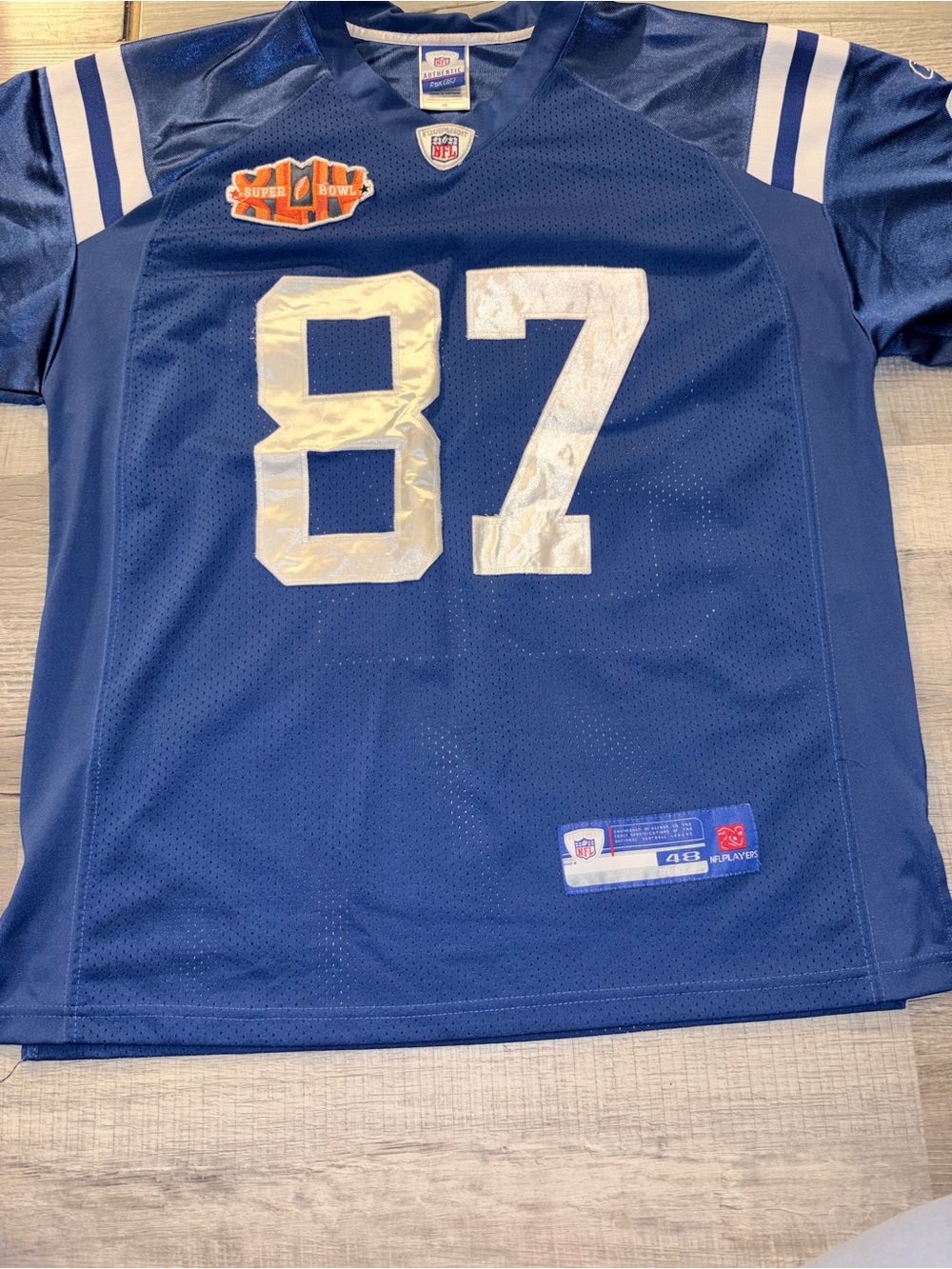 NFL Indianapolis Colts Reggie Wayne jersey 48 Super Bowl